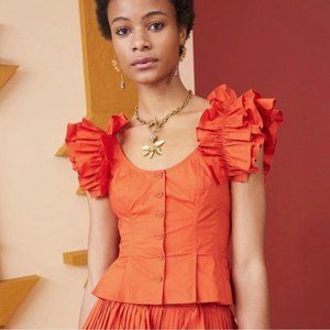 Ulla Johnson Milla Puff Sleeve Top